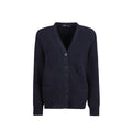 Women's Blue Cotton Cardigan Clothing