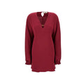 Women's Purple Silk Casual Dress