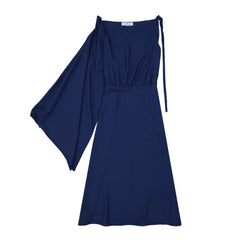 Women's Blue Acetate Casual Dress