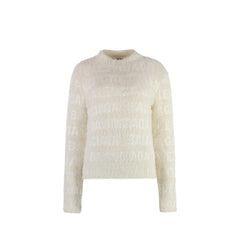 Women's White Elastane Sweatshirt Clothing