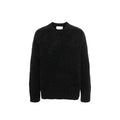 Men's Black Alpaca Leather Sweater Clothing