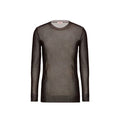 Men's Brown Silk Sweatshirt Clothing