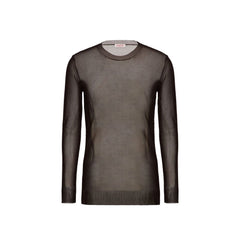 Men's Brown Silk Sweatshirt Clothing