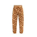 Men's Brown Polyester Casual Pants