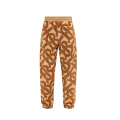 Men's Brown Polyester Casual Pants