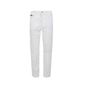 Women's White Cotton Straight-Leg Jeans Clothing