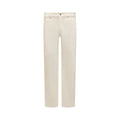 Men's White Cotton Jeans Denim Clothing