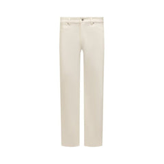 Men's White Cotton Jeans Denim Clothing