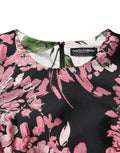 Women's Multicolor Floral Brocade A-Line Mini Dress