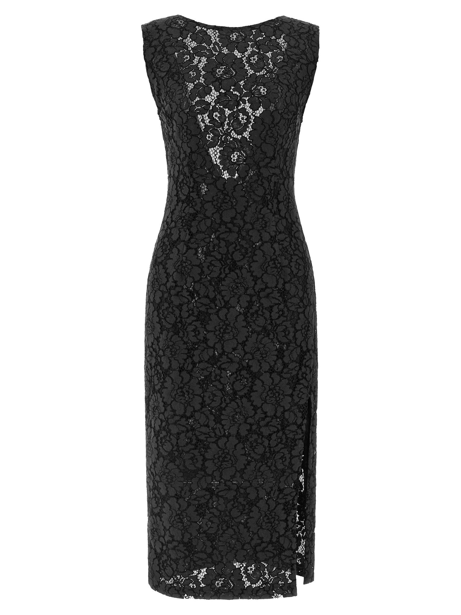 Pinko Lace Midi Dress — Black
