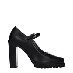 Women's Leather Mary Jane Pump Black