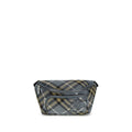 Men's Archivio Check Nylon Belt Bag Gray