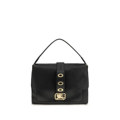 Women's Rider Shoulder Bag Black Lamb Ovis Aries