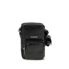 Men's Black Lamb Ovis Aries Shoulder Bag