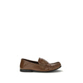 Women's Brown Lamb Ovis Aries Slip-On Loafers