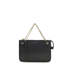 Women's Calf Leather Clutch Black Bos