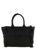 Pinko Beach Tote Bag — Black