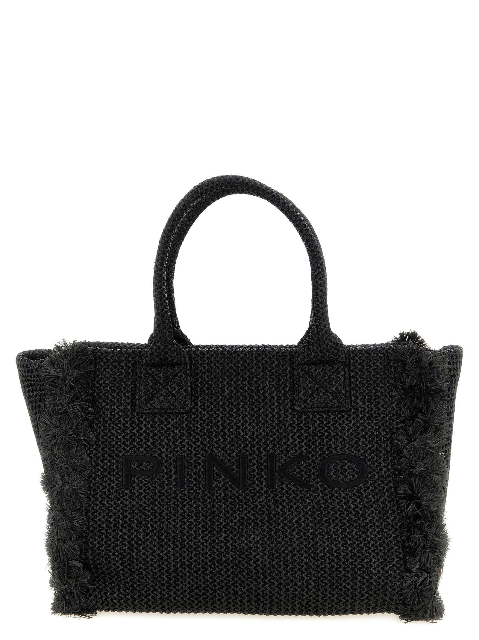 Pinko Beach Tote Bag — Black