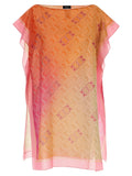 Pinko Logo-Print Linen Tunic — Orange