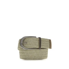 Women's Beige Linen Regular Belt