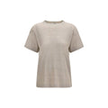 Women's Beige Linen T-Shirt