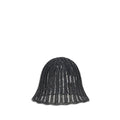Women's Black Polyamide Bucket Hat