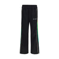 Men's Black Polyester Athletic Pants