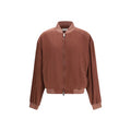 Men's Bordeaux Silk Bomber Clothing