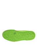 Men's Green Leather Portofino Low Top Sneakers Shoes Calf