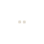 White Brass Earrings