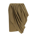 Women's Bicolor Cotton Midi Skirt