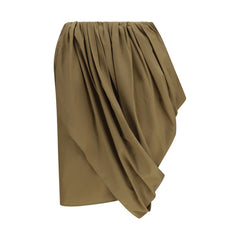 Women's Bicolor Cotton Midi Skirt