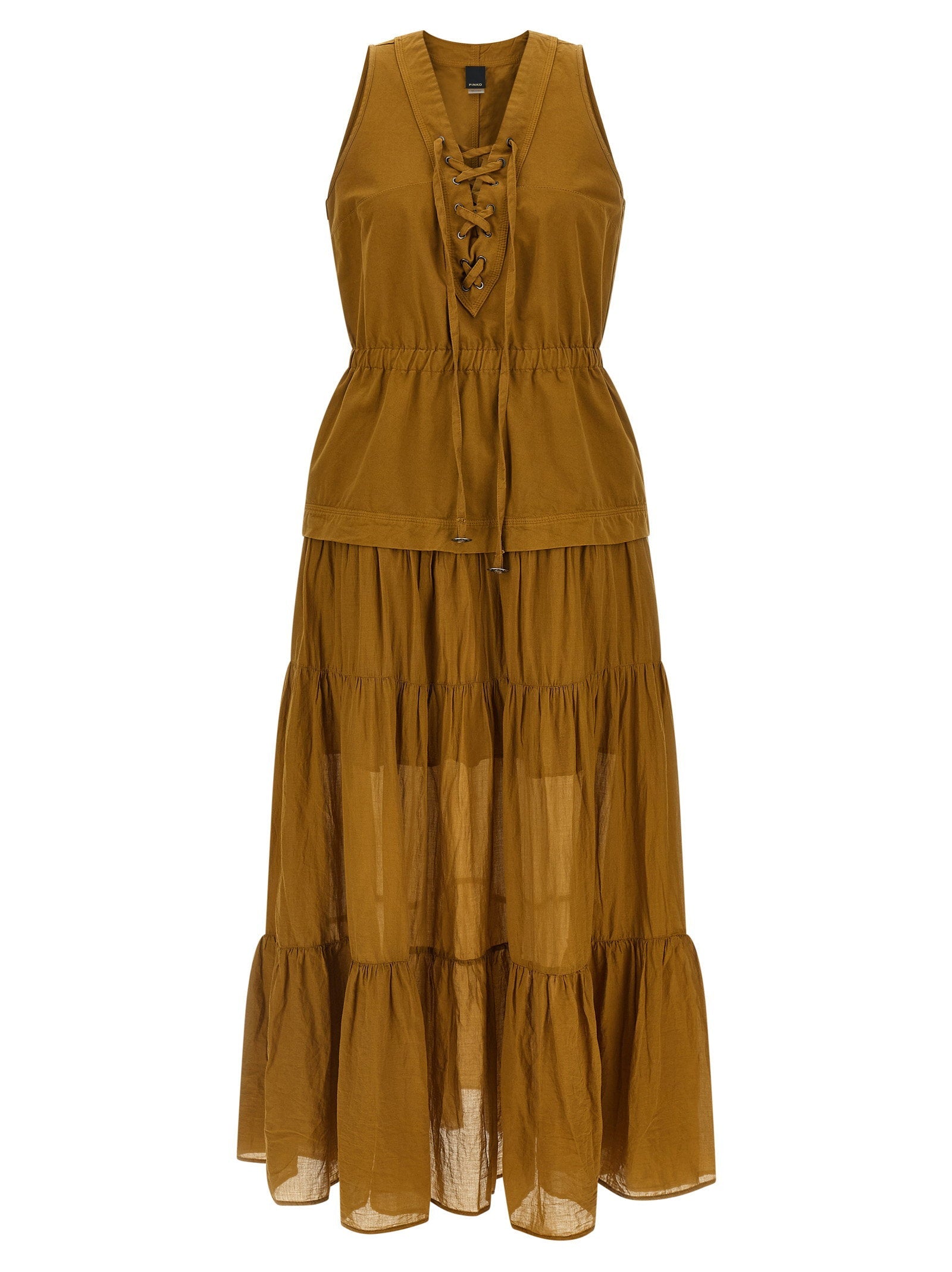 Pinko Casarsa Dress — Ochre