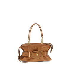 Women's Anthem Shoulder Bag Brown Calf Suede