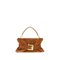 Women's Anthem Shoulder Bag Brown Calf Leather Bos