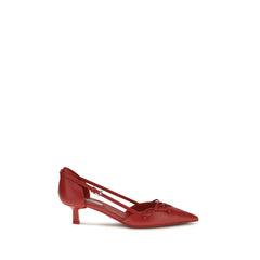 Women's Goatskin Kitten Pump Red