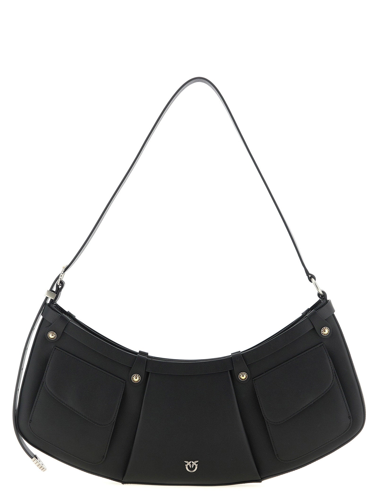 Pinko Pocket Body Shoulder Bag — Black
