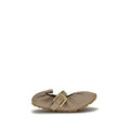 Women's Beige Lamb Ovis Aries Ballet Flats