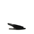 Women's Black Goatskin Mules