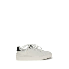 Women's Black Calf Leather Bos Taurus Low Top Sneakers