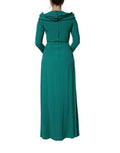 Women's Acetate-Viscose Blend Gown Green