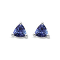 Martini Trillion Tanzanite Stud Earrings