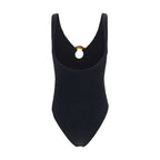 Black Polyamide One-Piece Swimsuit