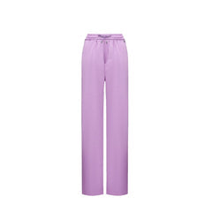 Women's Purple Polyester Casual Pants