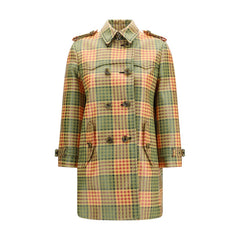 Women's Multicolor Polyester Trench Coat Clothing