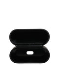 Case Black Pvc Embossed Logo Flip Holder Women Airpods Tin Polycarbonate Accessory