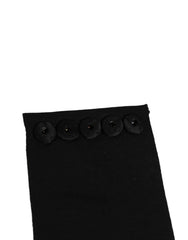 Women's Black Gold Tone Crystal Brass Flower Brooches Belt Acetate Cotton