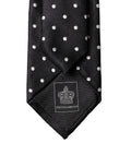 Dolce & Gabbana Polka-Dot Silk Necktie — Black