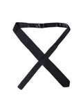 Dark Blue Solid Silk Adjustable Men Necktie Tie