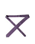 Purple Patterned Silk Adjustable Men Necktie Tie